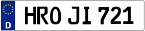 Trailer License Plate